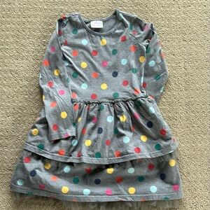 Tiered polka dot dress